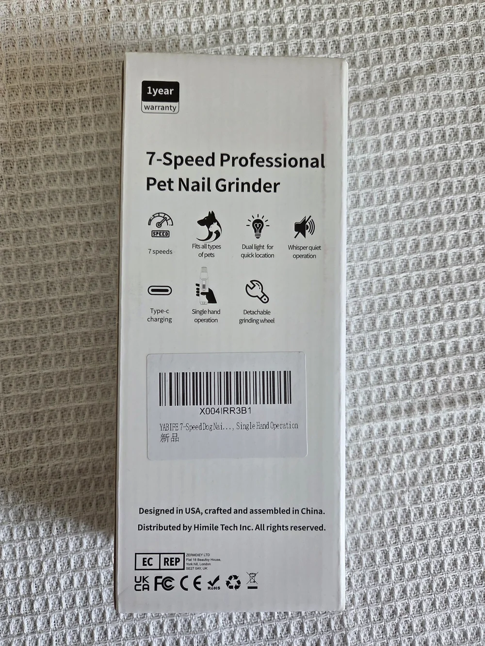 Pet Nail Grinder - Green